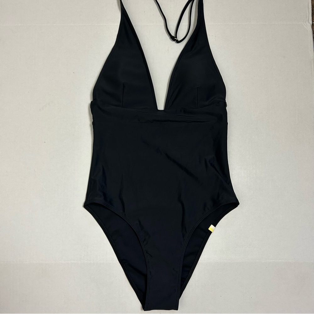 Summersalt The Halter Plunge Swimsuit Black Size 4